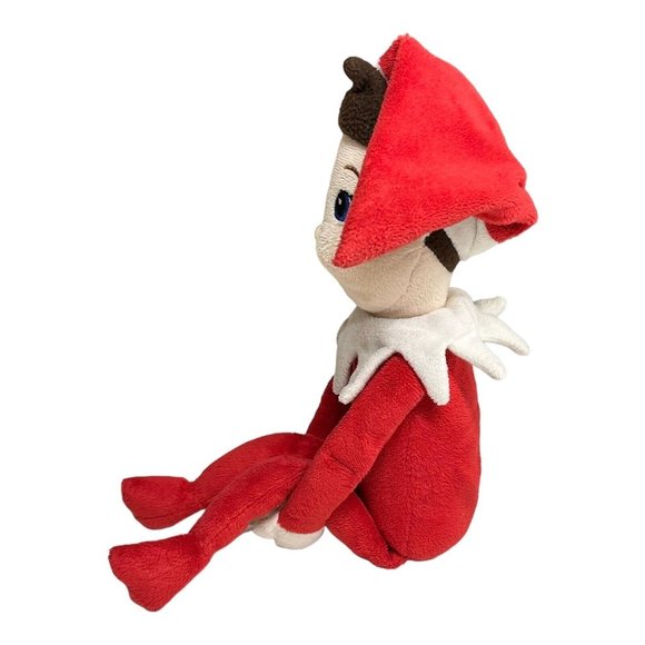 2005 Pixie Boy Christmas Magic Elf on the Shelf Plushee Pal Knee Hugger Blue Eye - Picture 5 of 9